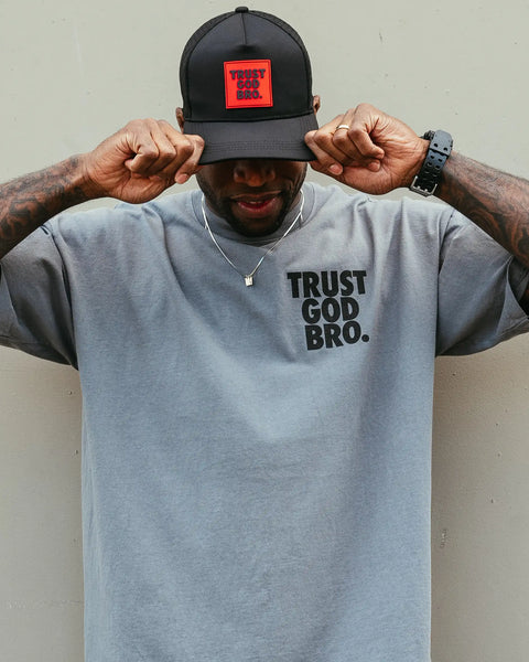 "Stacked" Heavyweight Mock Neck Tee