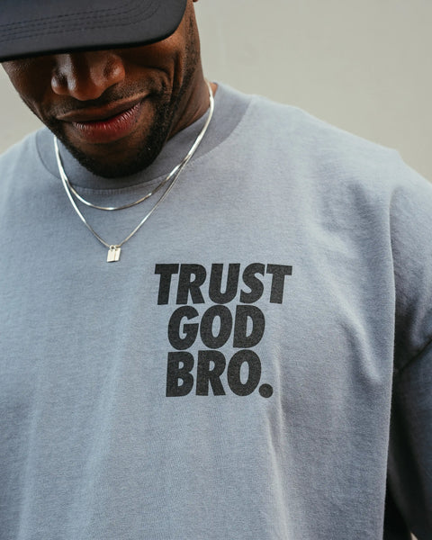 "Stacked" Heavyweight Mock Neck Tee