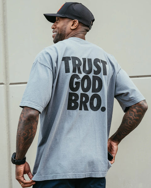 "Stacked" Heavyweight Mock Neck Tee