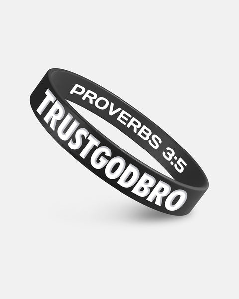 Bless Bands | "Bold" Black | Rubber Wristbands