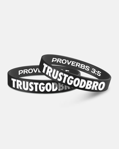 Bless Bands | "Bold" Black | Rubber Wristbands