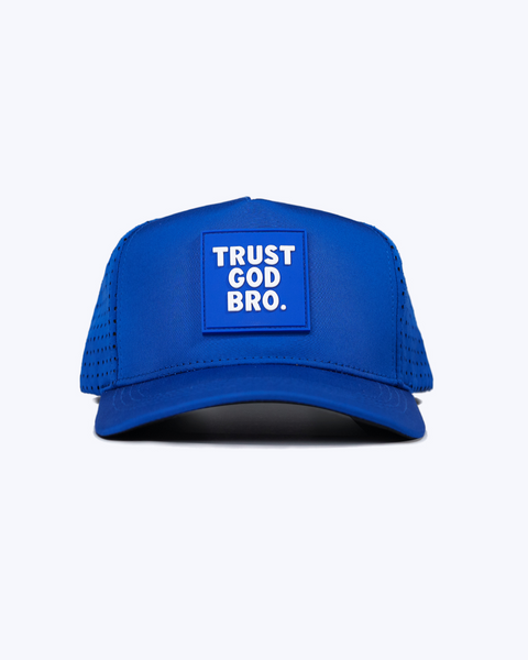 "Stacked" Royal Blue | Performance Snap-Back Hat