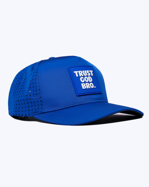 "Stacked" Royal Blue | Performance Snap-Back Hat