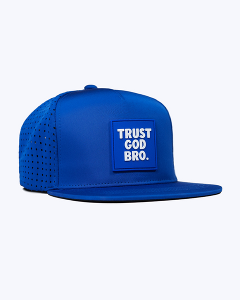 "Stacked" Royal Blue | Performance Snap-Back Hat