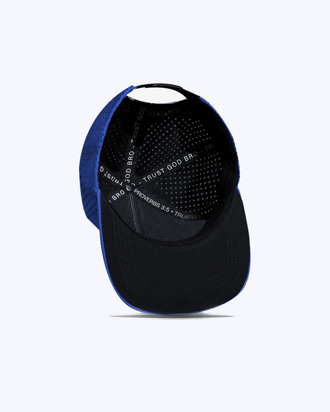 "Stacked" Royal Blue | Performance Snap-Back Hat