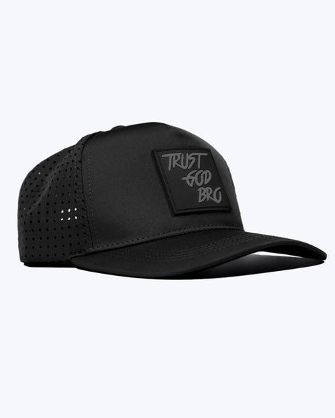 "Classic" Blackout | Performance Snap-Back Hat