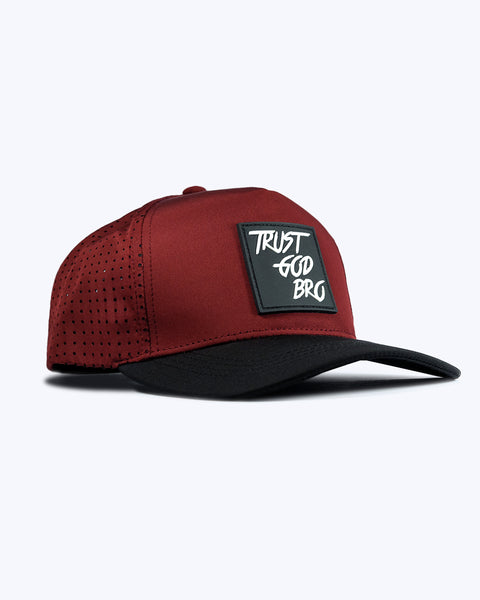 "Classic" Maroon & Black | Performance Snap-Back Hat