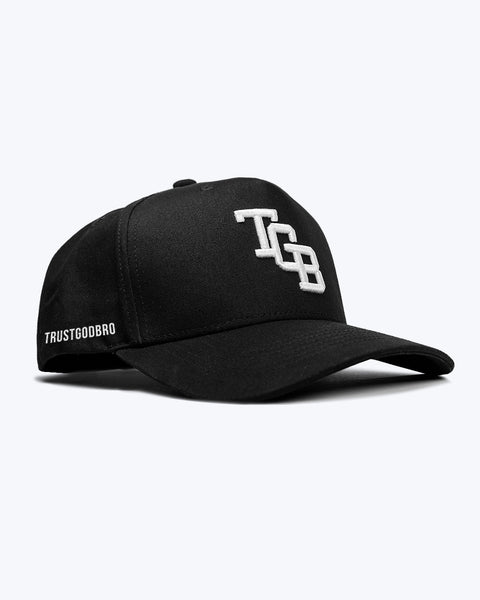 "TGB" Black | A-Frame Snap-Back Hat