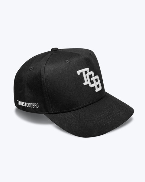 "TGB" Black | A-Frame Snap-Back Hat
