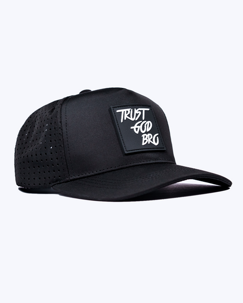 "Classic" Black | Performance Snap-Back Hat