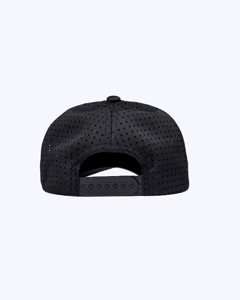 "Classic" Black & Grey | Performance Snap-Back Hat
