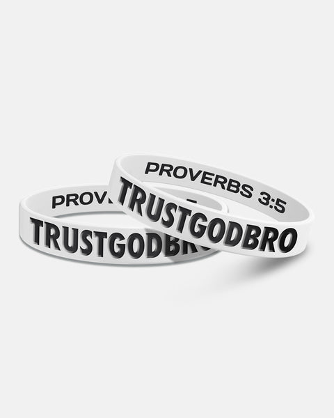 Bless Bands | "Bold" White | Rubber Wristbands
