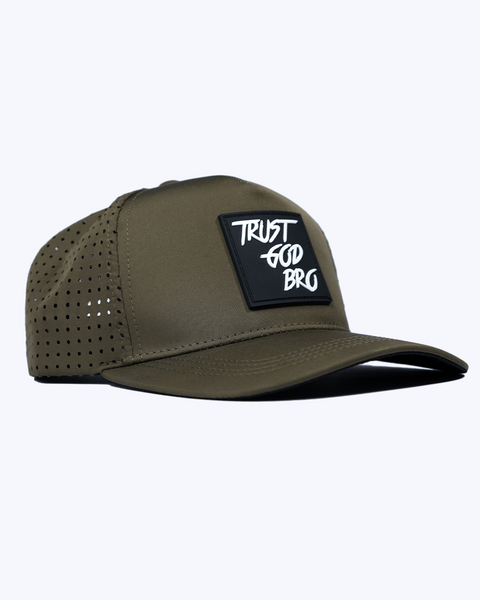"Classic" Olive Green | Performance Snap-Back Hat