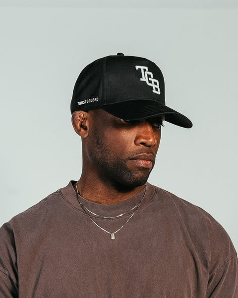 "TGB" Black | A-Frame Snap-Back Hat