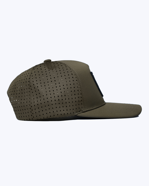 "Classic" Olive Green | Performance Snap-Back Hat