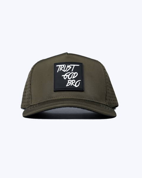 "Classic" Olive Green | Performance Snap-Back Hat
