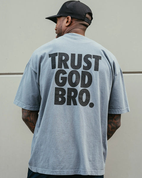 "Stacked" Heavyweight Mock Neck Tee