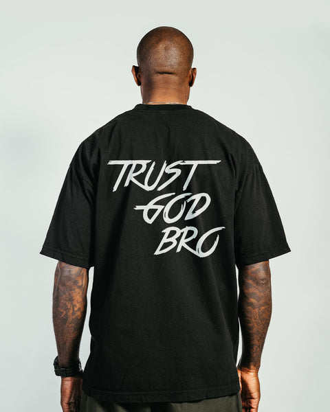 "Classic" Heavyweight Mock Neck Tee | Black