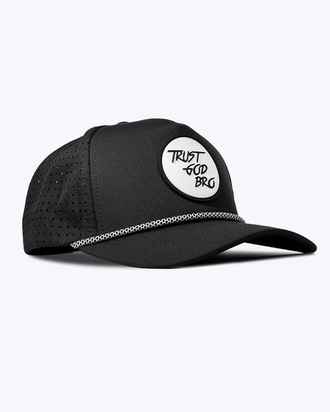 "Classic" Black | Performance Rope Snap-Back Hat