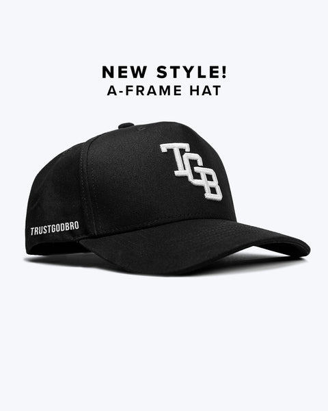 "TGB" Black | A-Frame Snap-Back Hat