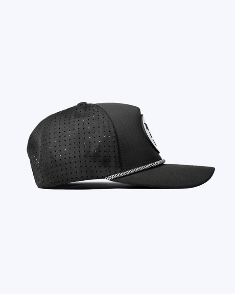 "Classic" Black | Performance Rope Snap-Back Hat