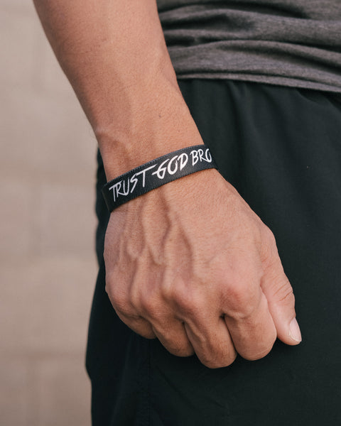 BLACK TGB ELASTIC WRISTBAND