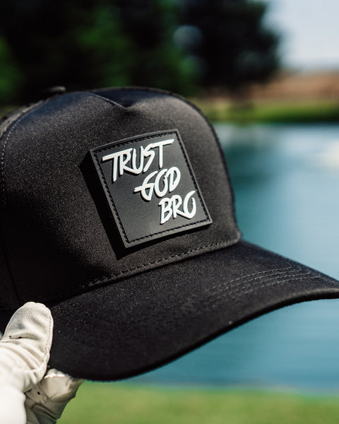 "Classic" Black | Performance Snap-Back Hat