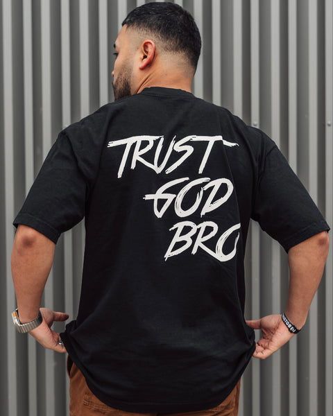 "Classic" Heavyweight Mock Neck Tee | Black