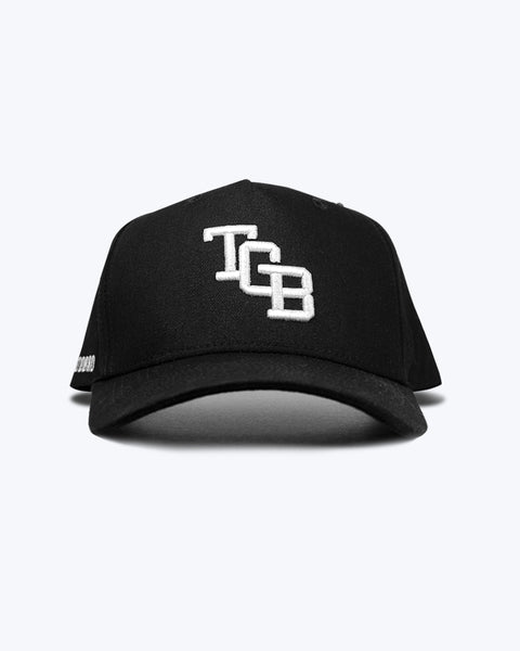 "TGB" Black | A-Frame Snap-Back Hat