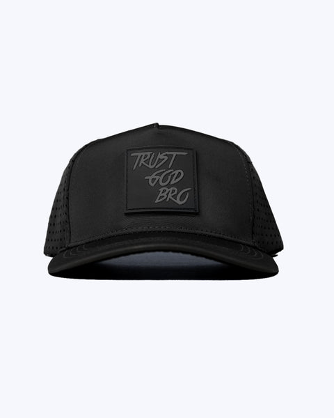 "Classic" Blackout | Performance Snap-Back Hat