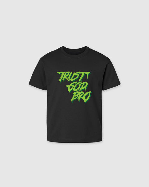 "Green Slime" Kids Tee | Vintage Black