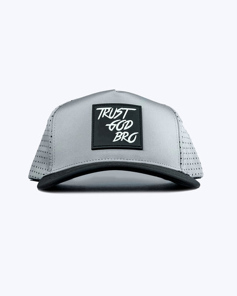"Classic" Grey & Black | Performance Snap-Back Hat