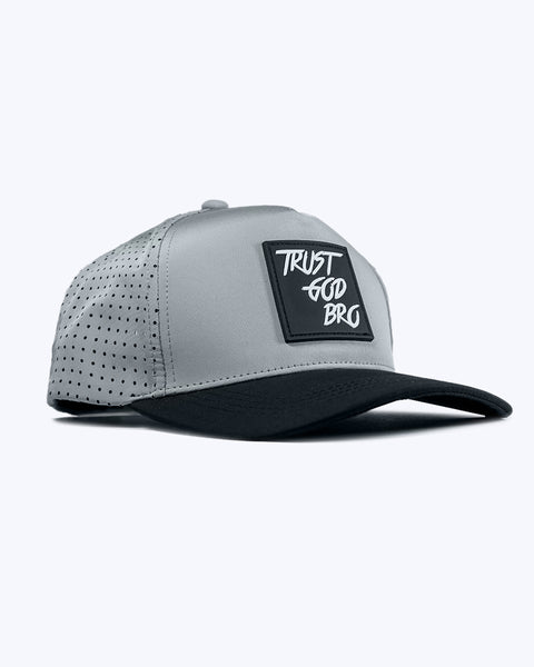 "Classic" Grey & Black | Performance Snap-Back Hat