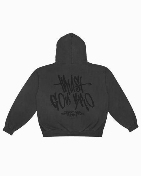 "TGB x MWW 002" Vintage Black Hoodie | Pre-order | Shipping Sept 1st - 5th