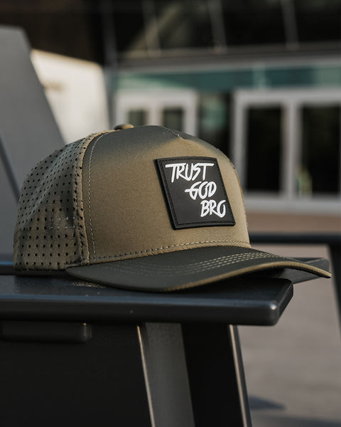 "Classic" Olive Green | Performance Snap-Back Hat