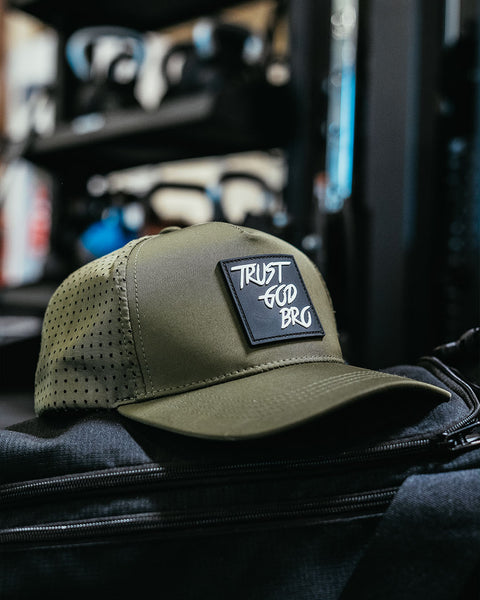 "Classic" Olive Green | Performance Snap-Back Hat