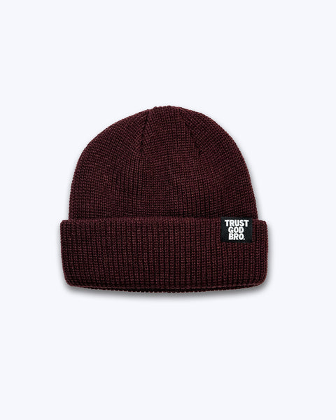 "Stacked" Maroon | Beanie