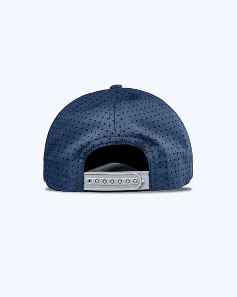 "Classic" Navy & Grey | Performance Snap-Back Hat