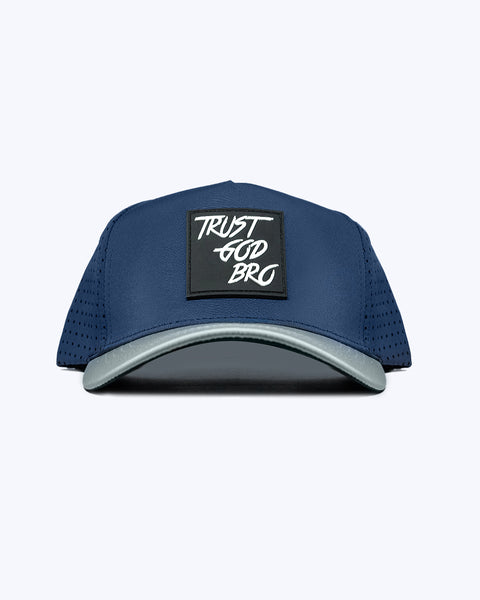"Classic" Navy & Grey | Performance Snap-Back Hat