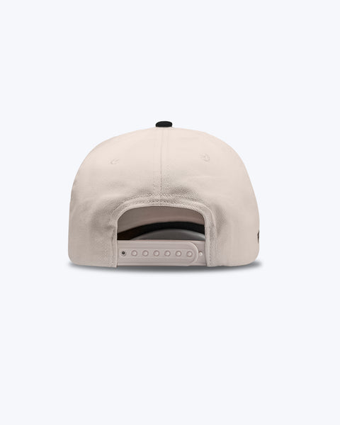 "TGB" Cream & Black | A-Frame Snap-Back Hat