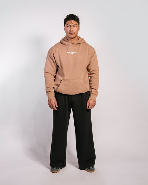 TGB Premium Puff Print Hoodie | Sand