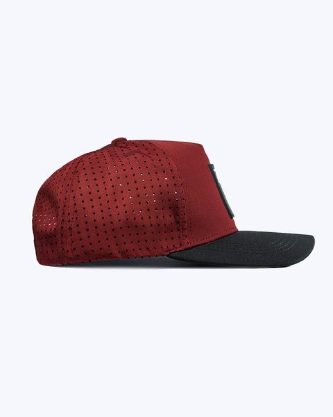 "Classic" Maroon & Black | Performance Snap-Back Hat