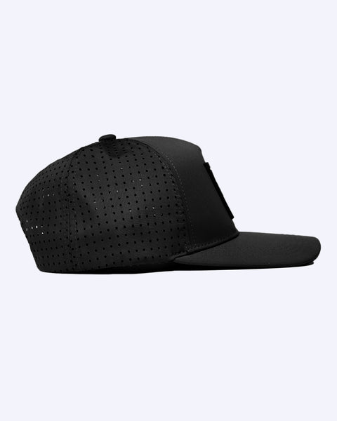 "Classic" Blackout | Performance Snap-Back Hat