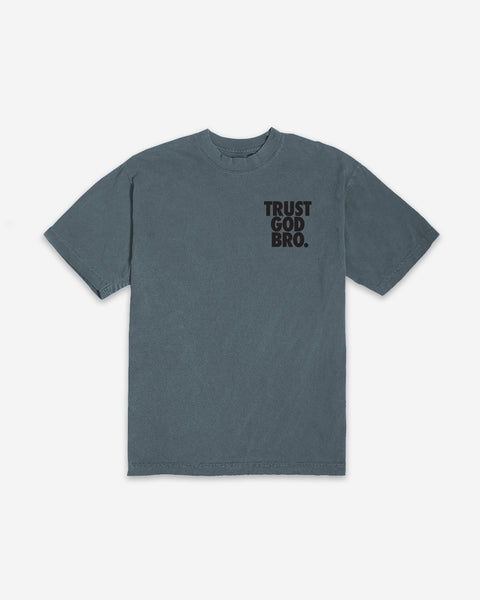 "Stacked" Heavyweight Mock Neck Tee