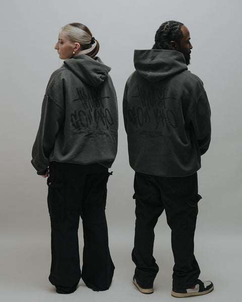 "TGB x MWW 002" Vintage Black Hoodie | Pre-order | Shipping Sept 1st - 5th