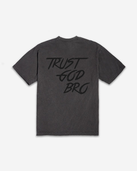 "Classic" Heavyweight Mock Neck Tee | Vintage Black
