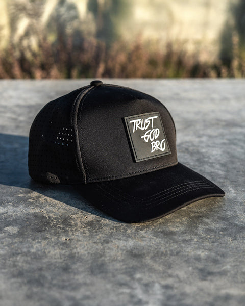 "Classic" Black | Performance Snap-Back Hat