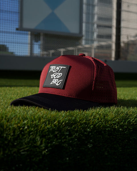 "Classic" Maroon & Black | Performance Snap-Back Hat