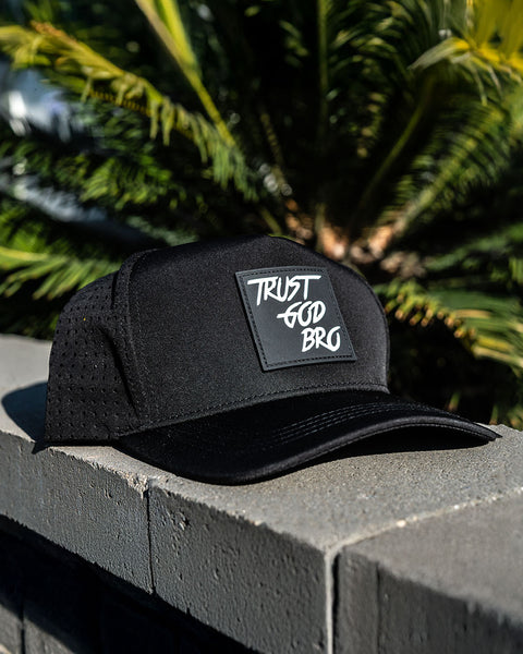 "Classic" Black | Performance Snap-Back Hat