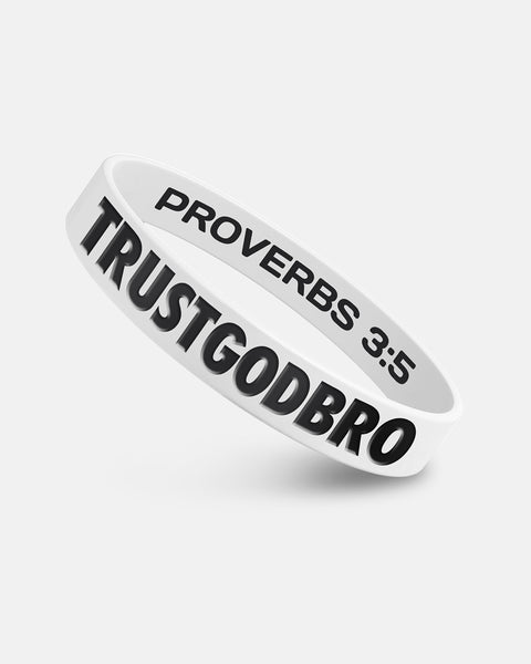 Bless Bands | "Bold" White | Rubber Wristbands